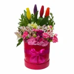 Box Lili con 4 Tulipanes