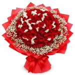 Ramo Luisa con 100 Rosas y Claveles