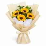 Ramo Aurora con 4 Girasoles