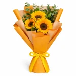 Ramo Trio Amor con 3 Girasoles